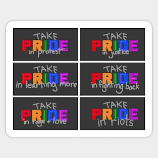 Take Pride in Resistance - June 2020 Pride Sticker